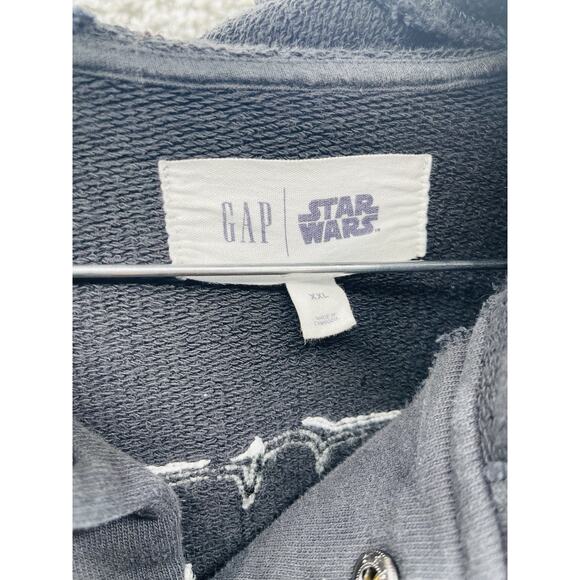 Gap x Star Wars Men's Heavyweight Varsity Hooded Jacket Darth Vader Edition Xxl - Picture 10 of 10